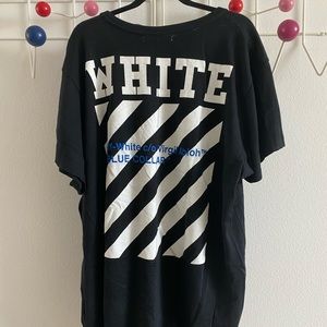 OFF WHITE SS2016 T-SHIRT BLUE COLLAR COLLECTION XL